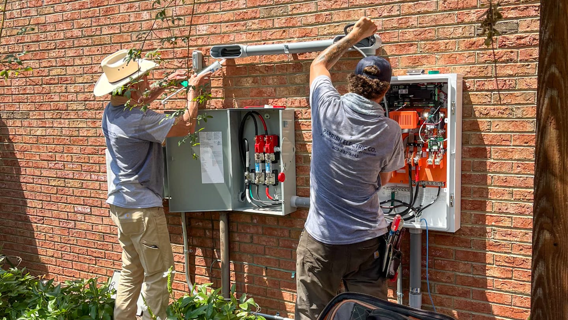 Parrish Electric technician at work
